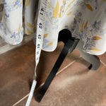 O.P.T. OnePrettyTime French tea floral printed elegant dress puff sleeves Sz S Photo 11