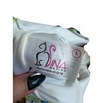 DINA MEDINA Tropical Ruffle Sleeve Bathing Suit Swimsuit Size Large Yellow Photo 3