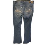 Seven 7 Bootcut Jeans Womens Size 10 Light Blue Denim Sequin Pockets Low Rise Photo 1
