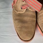 Johnston & Murphy  Bree Tan Perforated Suede Lace Up Shoes Peach‎ Womens 7.5 Photo 1