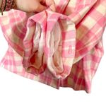 Anthropologie Maeve  Plaid Double Breasted Cropped Blazer Pink White Plus Size 3X Photo 8