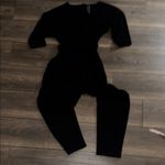 Anthropologie  Sutton Ponte black one piece jumpsuit size small Photo 2