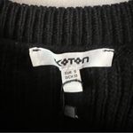 Koton Black Fuzzy Knit V Photo 9