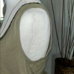 Loft Elegant Olive Green Sleeveless Dress Photo 3