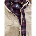 Woolrich  Vintage Light Jacket Womens Size Large Beige Hooded wool blend lined Photo 9