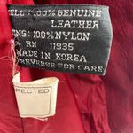 Pelle red leather M mid length trench vintage retro outdoor 70s 80s Size M Photo 10