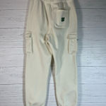 Brooklyn Cloth . New York sweatpants size L ivory embroidered pockets Photo 3