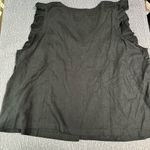 Madewell Women’s Linen Blend Ruffle Blouse Photo 5