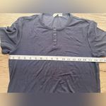 Barefoot Dreams ‎ Malibu Collection Ultra Soft Rib Henley Dress-Indigo medium NWT Photo 6