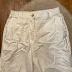 Banana Republic Linen Blend Size XS Taper High Rise Pants White Womens Lightwght Photo 1