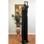 Windsor  Women Dress Square Neck Trapy Sleeveless High Thigh Slit Back Zip Black Photo 3