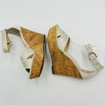 Franco Sarto Artist's Collection Raina Putty Sandal 4.5" Wedge Cork Size 7.5M Photo 5