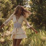 For Love & Lemons NWT x Victoria's Secret Yellow Daffodil Lace Robe Dress XL Photo 1