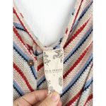 Blu Pepper Striped Knit Tank Tie Front Boho L Photo 3