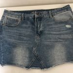 Maurice's Blue Jean Skirt button Fly Photo 9