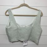 ZARA textured corset top fully lined side zipper Size L Photo 1