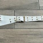 Double grommet belt White Size M Photo 0
