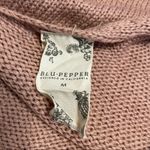 Blu Pepper  Knit Sleeveless Blouse Light Pink Size Medium Photo 3
