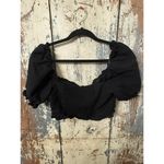 ASTR the Label Women's Feronia Top, black crop top, size Medium Photo 8