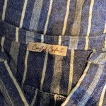 Coastal Comfort Striped Denim Blue and White Blouse Size XXL Photo 1