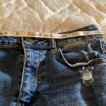 Wax Jean Distressed Denim Jean Skirt Photo 6