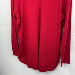 J. Jill light Sweater V Neck 3/4 sleeves pullover tunic red size Large Photo 3