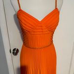 Karen Millen  Chain Detail Pleated Dress - Size 6 - NEW With‎ Tags. Photo 2