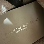 PHILIPPE MODEL Leopard Suede Metallic High Top Size EU 40 Tan Photo 9