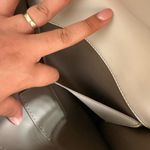 Anne Klein Ivory Small BackPack with Gold Lion Heads faux leather adjustable Photo 7