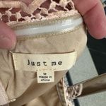 Just Me  Lace Off-Shoulder Mini Dress in Cream Photo 2