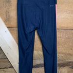 New Balance Women’s Leggings Small Coral & Grey Colorblock With Navy Blue NB dry Photo 5