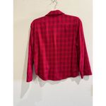 Victoria's Secret  XS Red Plaid Cotton‎ Blend Long Sleeve PJ Top Photo 5