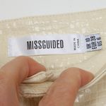 Missguided Womens Faux Leather Pants Size 6 Crocodile Split Hem Straight Leg Photo 3