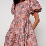 Dream Sister Jane NWT DREAM Nerissa Jacquard Midi Dress DREAM CORALS IN BLOOM S Photo 11