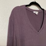 BP . V-Neck Pullover Brushed Sweater Purple Size XS Photo 2
