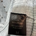 Harmonic Studded Cardigan Sweater Knit Open Front Pockets Gray Size M Size M Photo 5