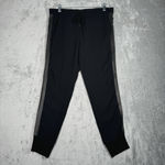 Vince Pants Women Large Black Tuxedo Jogger Lounge Athleisure Neutral Minimalist Photo 1