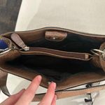 Tommy Hilfiger  brown crocodile leather shoulder bag purse Photo 4