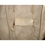 Kooba Leather Handbag Bag Stone Logo New NWT Womens Cross body Beige Mini Everet Photo 3