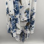 Lulus  French Countryside White Blue Floral Print‎ High-Low Dress Sz M NEW Photo 5