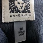 Anne Klein Black Floral Print Elastic Waist Midi Dress Women's Size 16 Photo 6