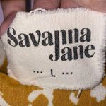 Savanna Jane L Tank Top Yellow Leopard Print Ruffle Size L Photo 3