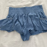 Free People Blue Get Your Flirt On Shorts Photo 0