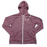 NWOT American Giant Lightweight Full Zip Hoodie XL Bonfire Red Heather Casual Photo 1