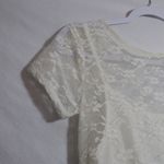 Wild Fable  White Lace Short Sleeve Maxi Dress Wedding Beachy Size Small NWT Photo 4