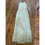 Love by Design Women's Vesta Slinky Halter Maxi Dress Sleeveless Aquifer Size S Photo 2