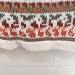 Tiara International Vintage Chunky Sweater Medium‎ Cottagecore Indie Granola Patchwork Knit Floral Photo 5