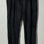Free People  Womens Faux Suede Leather Leggings Black Size Small Photo 0