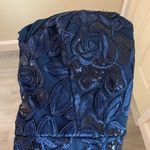 Terani Couture Sequin Peplum Navy Blue Dress Size 4 Photo 6