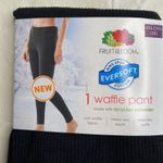 Fruit of the Loom Ring Spun Eversoft Cotton Black Waffle Pant. Size XXL (20) Photo 2